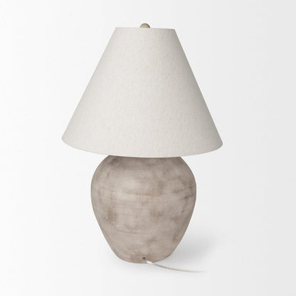Mercana - Marvin Taupe Ceramic Table Lamp - 70167 view 3