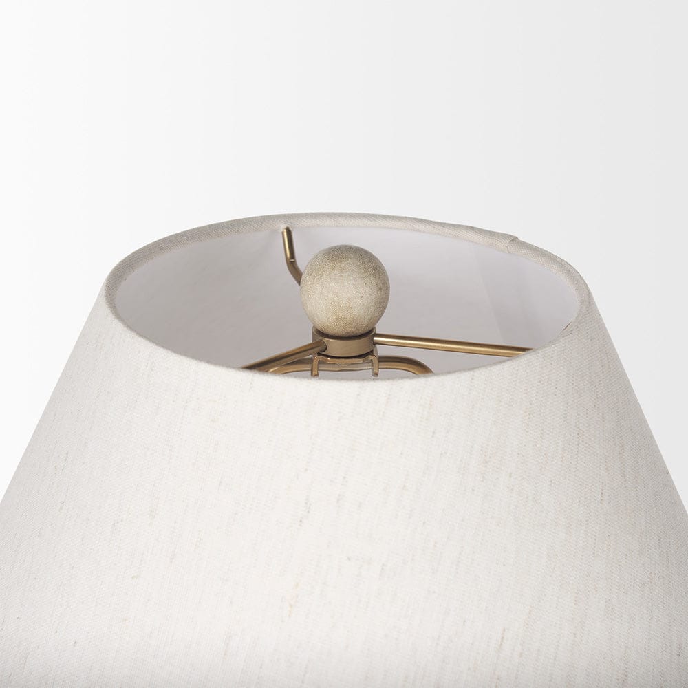 Mercana - Marvin Taupe Ceramic Table Lamp - 70167 view 4