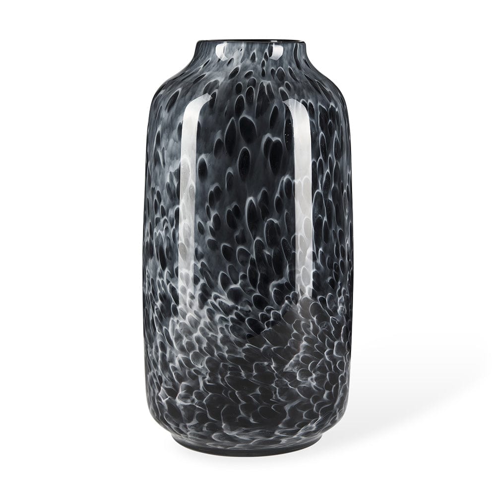 Mercana - Masai Large Black Mottled Glass Vase - 70350 view 1
