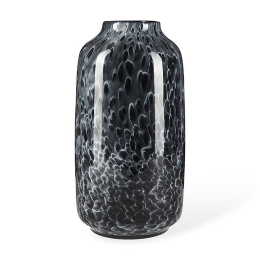 Mercana - Masai Large Black Mottled Glass Vase - 70350 view 1