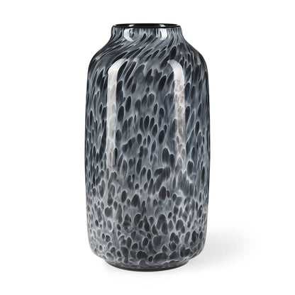 Mercana - Masai Medium Black Mottled Glass Vase - 70349 view 1