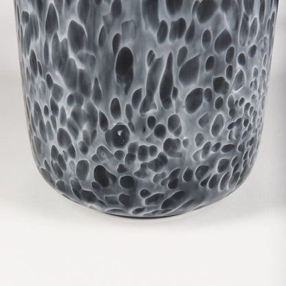 Mercana - Masai Medium Black Mottled Glass Vase - 70349 view 7