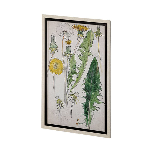 Mercana - Maskros Akvarellmalning by John Bauer Hand Embellished Textured Framed Art Print Matted under Glass - 13605 view 2