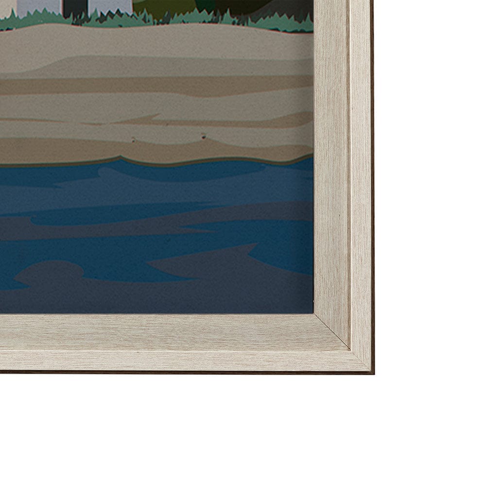 Mercana - Massachusetts Go USA XL by Mercana Studio Hand Embellished Decograph Framed Art Print under Glass - 13512 view 3