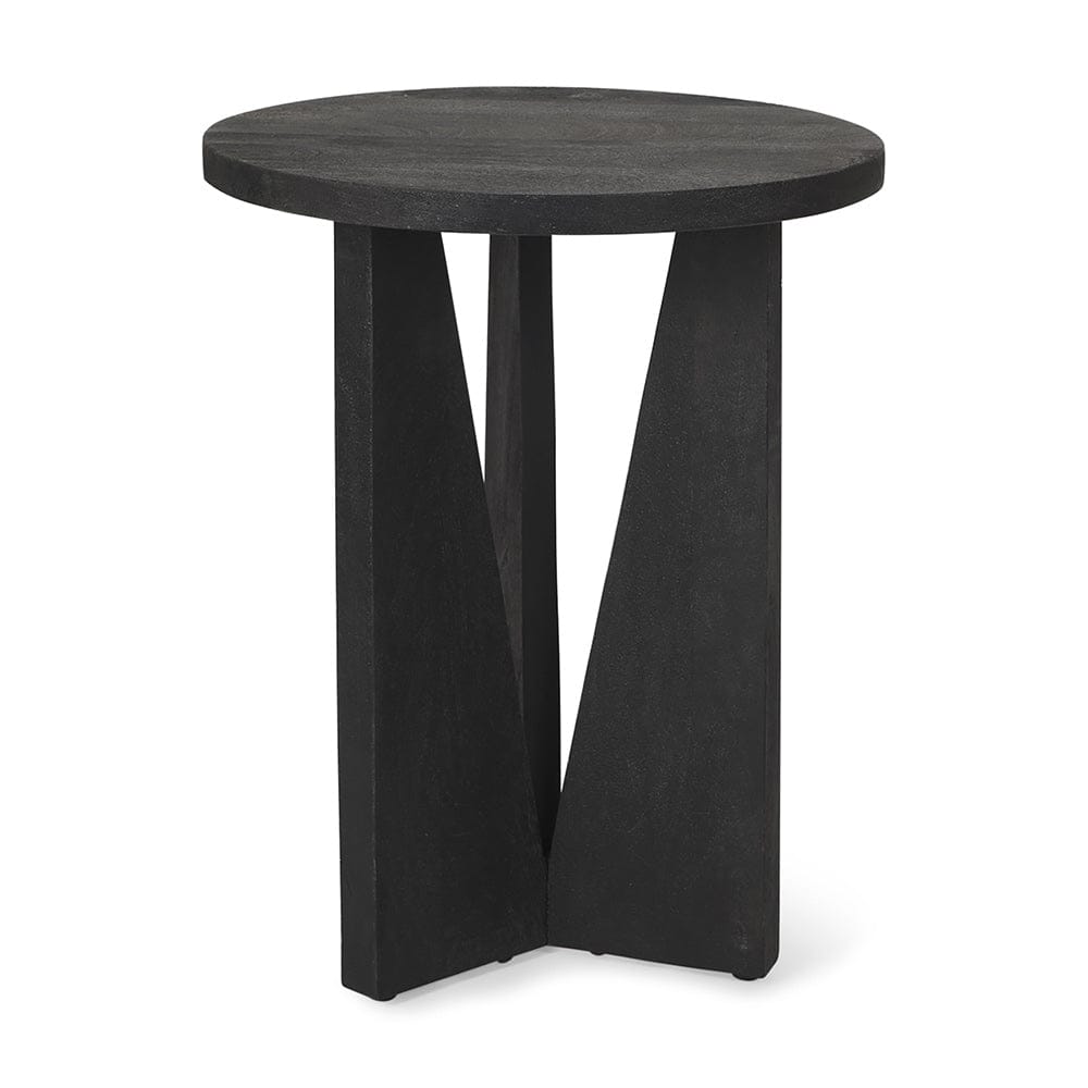 Mercana - Mattius Black Wood Accent Table - 70110 view 1
