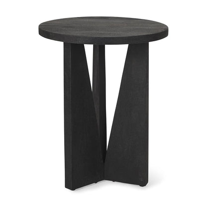 Mercana - Mattius Black Wood Accent Table - 70110 view 1