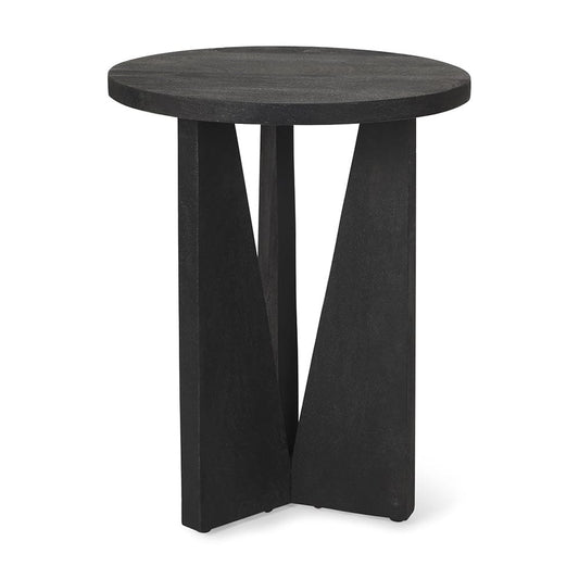 Mercana - Mattius Black Wood Accent Table - 70110 view 1