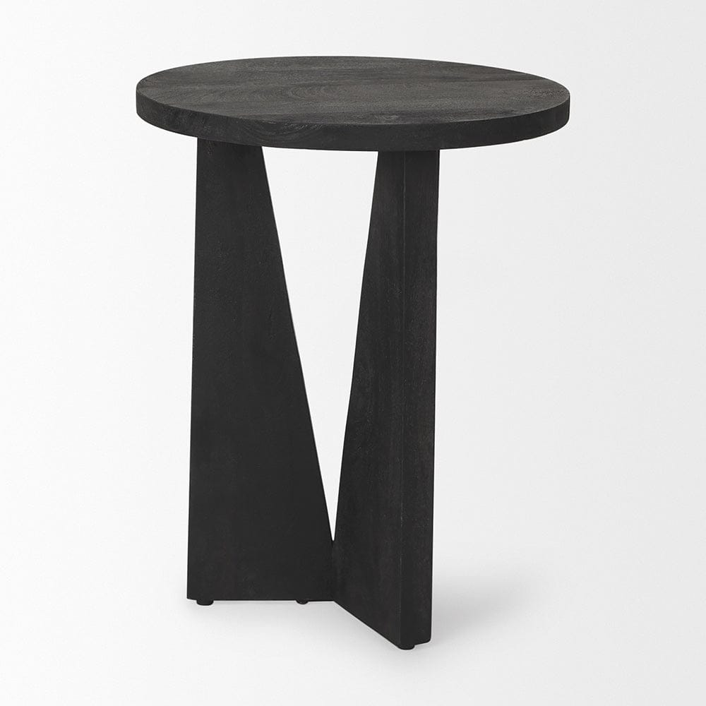 Mercana - Mattius Black Wood Accent Table - 70110 view 3
