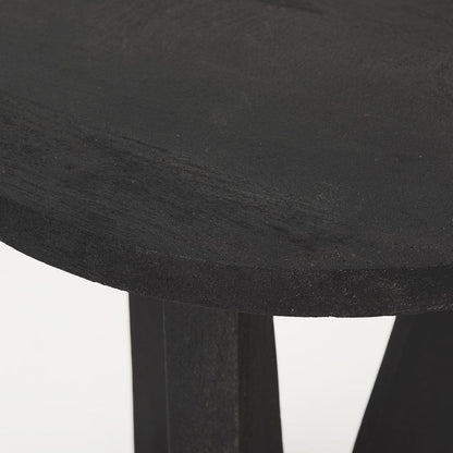 Mercana - Mattius Black Wood Accent Table - 70110 view 5