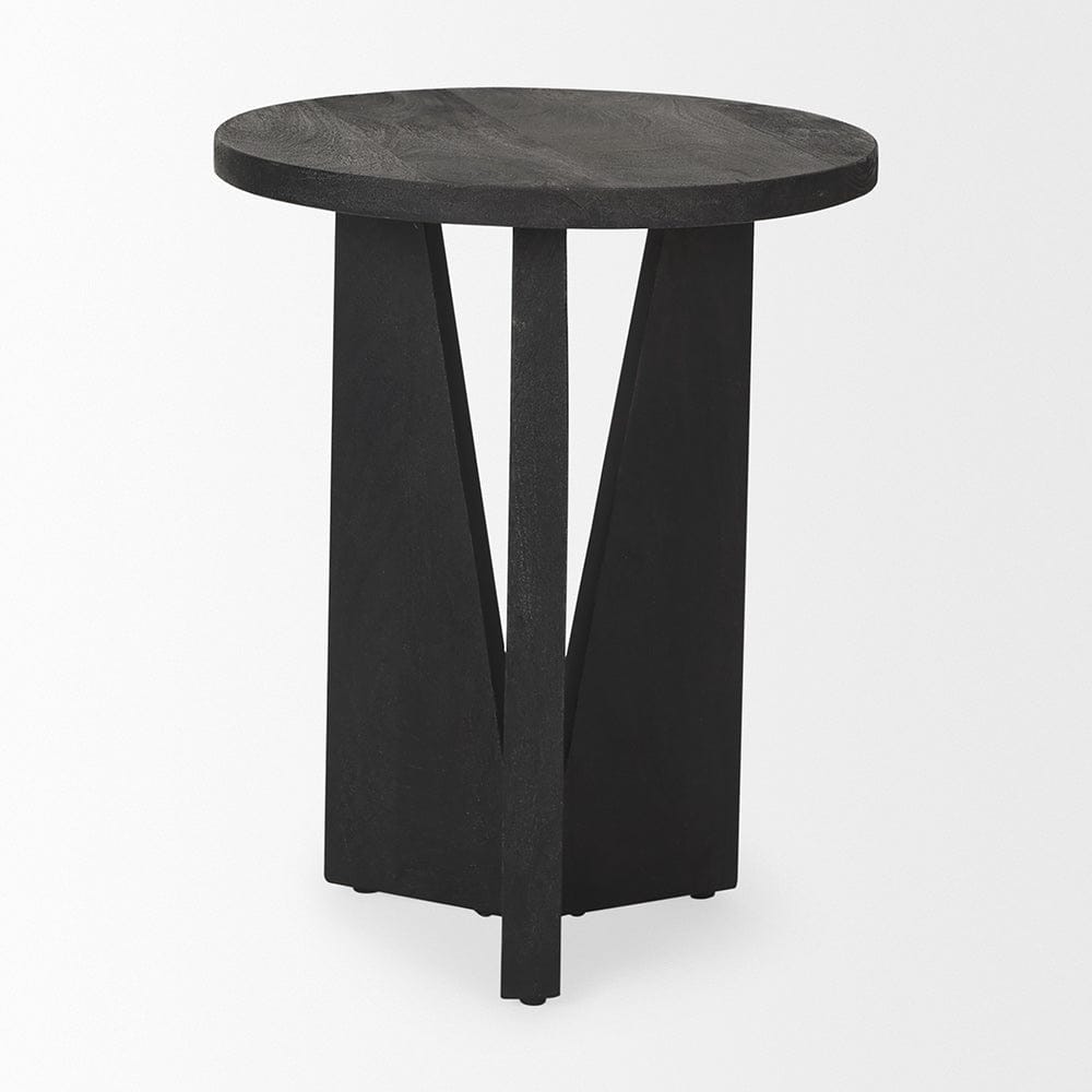 Mercana - Mattius Black Wood Accent Table - 70110 view 7