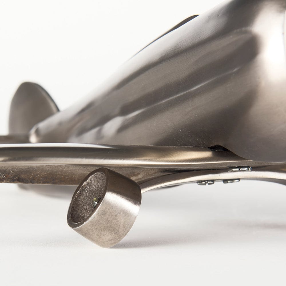 Mercana - Maverick II 13L x 11W Gray Metal Fighter Plane - 68955 view 6