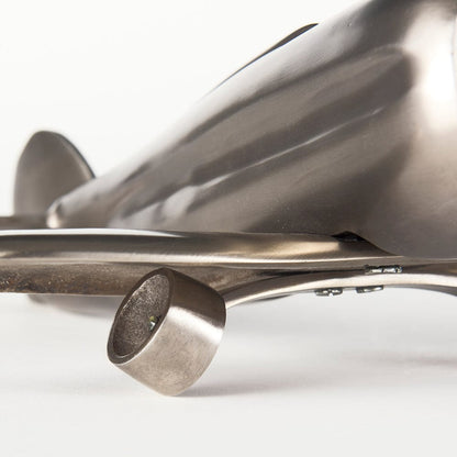Mercana - Maverick II 13L x 11W Gray Metal Fighter Plane - 68955 view 6