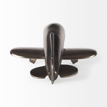 Mercana - Maverick II 13L x 11W Gray Metal Fighter Plane - 68955 view 7