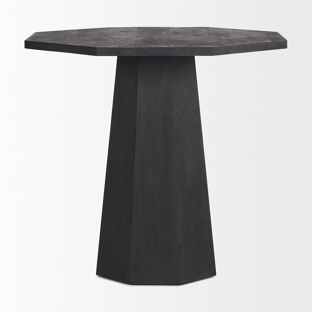 Mercana - Maxine Hexagonal Black Wood Foyer Table - 70165-AB view 2