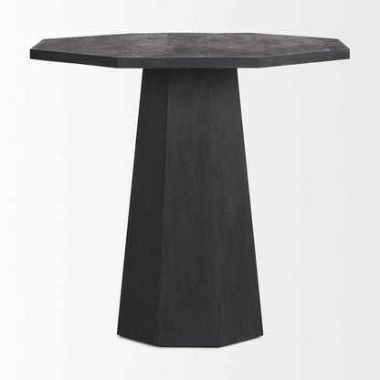 Mercana - Maxine Hexagonal Black Wood Foyer Table - 70165-AB view 2