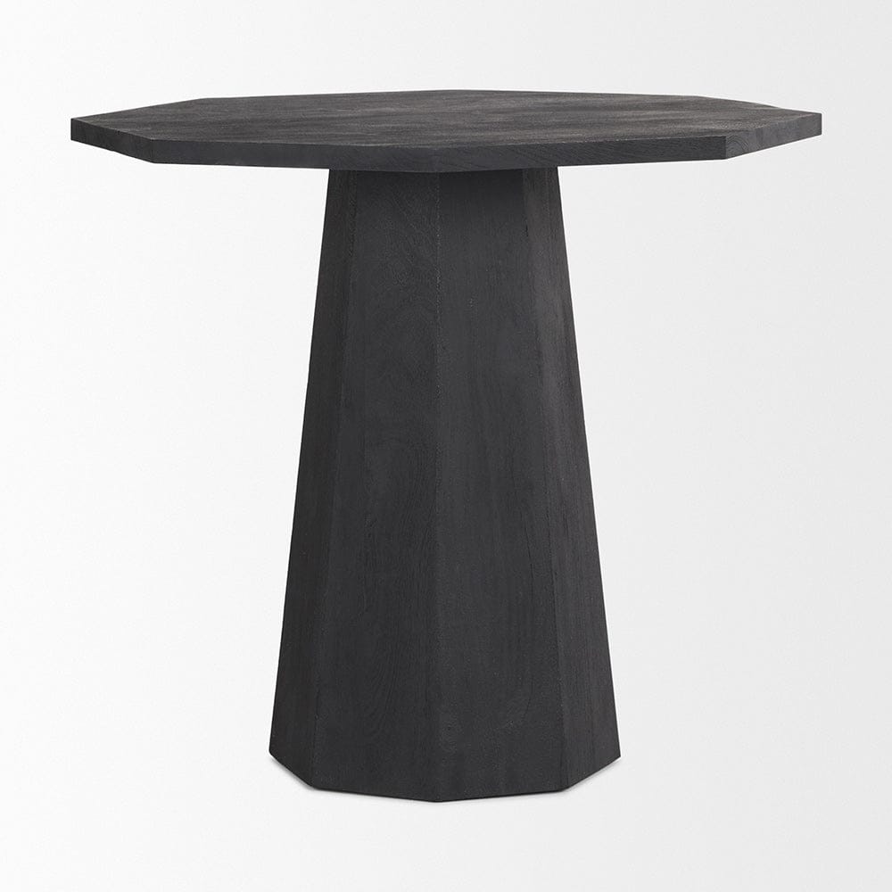 Mercana - Maxine Hexagonal Black Wood Foyer Table - 70165-AB view 3