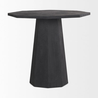 Mercana - Maxine Hexagonal Black Wood Foyer Table - 70165-AB view 3