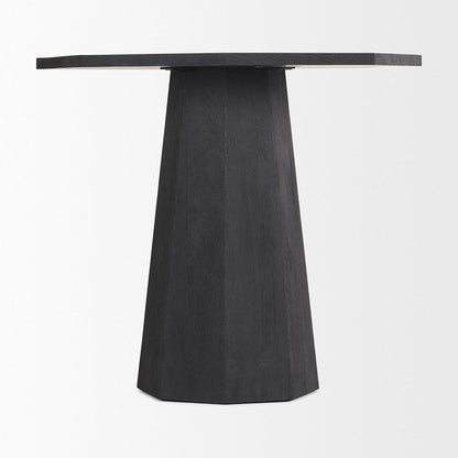 Mercana - Maxine Hexagonal Black Wood Foyer Table - 70165-AB view 4