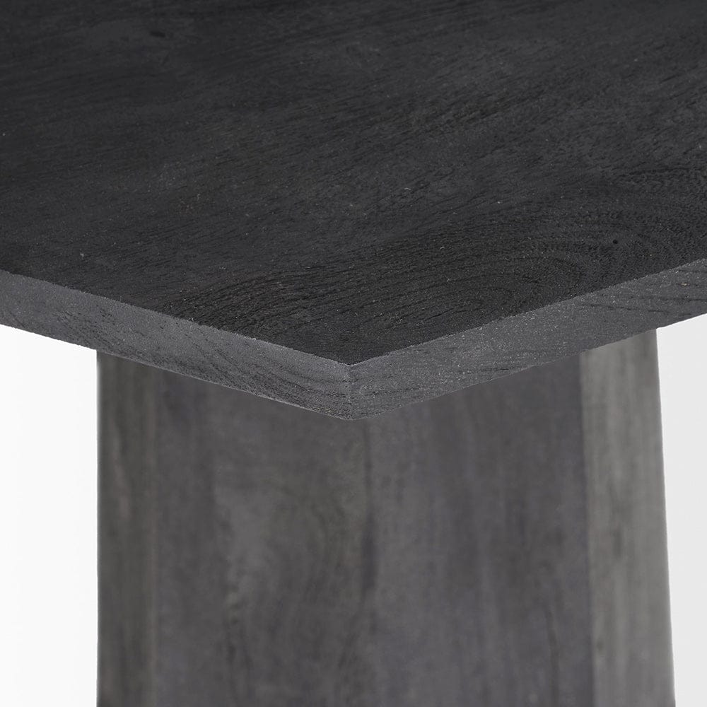 Mercana - Maxine Hexagonal Black Wood Foyer Table - 70165-AB view 5