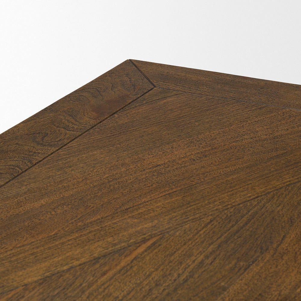 Mercana - Maxton II 79x39 Rectangular Brown Solid Wood Top Dark Gunmetal Base Dining Table - 50449-AB view 8