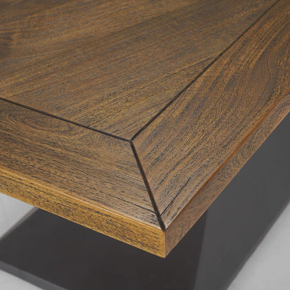 Mercana - Maxton II 79x39 Rectangular Brown Solid Wood Top Dark Gunmetal Base Dining Table - 50449-AB view 9