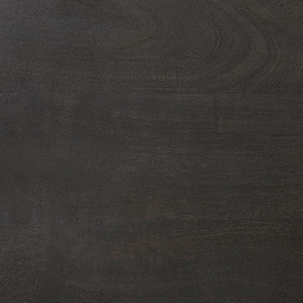 Mercana - Maxwell 20" Round Dark Brown Wood w/ Black Metal Pedestal Side Table - 69204 view 8