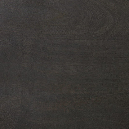 Mercana - Maxwell 20" Round Dark Brown Wood w/ Black Metal Pedestal Side Table - 69204 view 8
