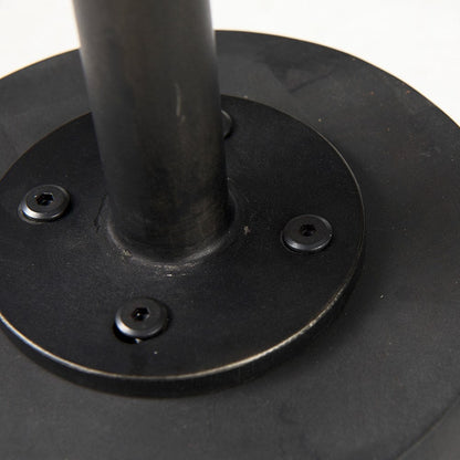 Mercana - Maxwell 20" Round Dark Brown Wood w/ Black Metal Pedestal Side Table - 69204 view 12