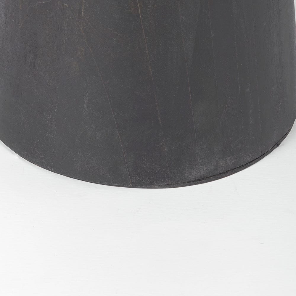 Mercana - Maxwell 32" Round Black-Brown Wood w/ Black Metal Pedestal Bistro Table - 69926-AB view 7