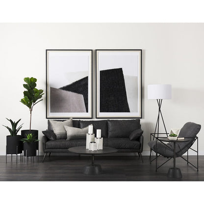 Mercana - Maxwell 34L x 34W x 16H Dark Brown Wood W/ Black Metal Pedestal Base Round Coffee Table - 69202 view 9