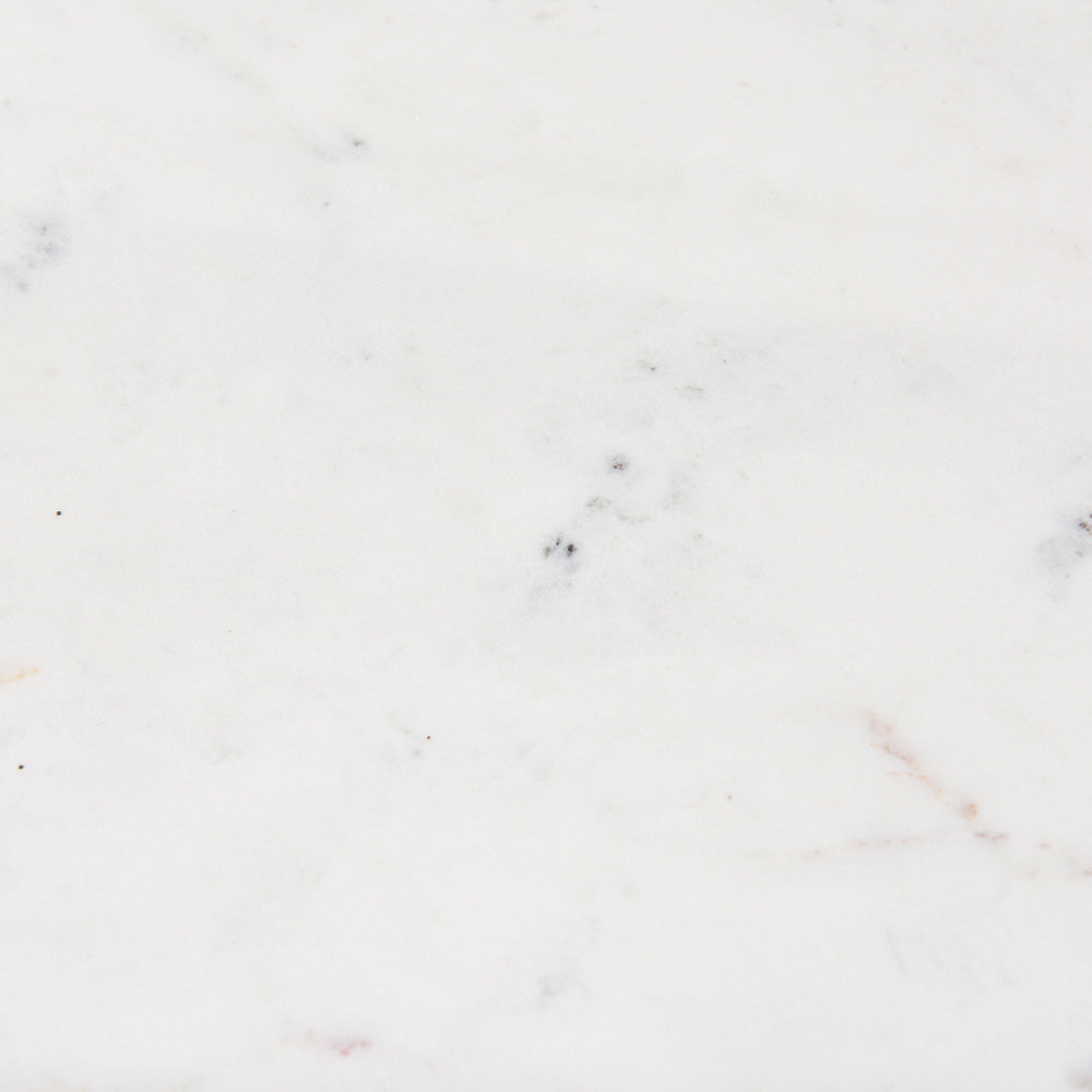 Mercana - Maxwell 48L x 48W x 30H Round White Marble Top w/ Black Metal and Wood Pedestal Base Dining Table - 70781-AB view 5