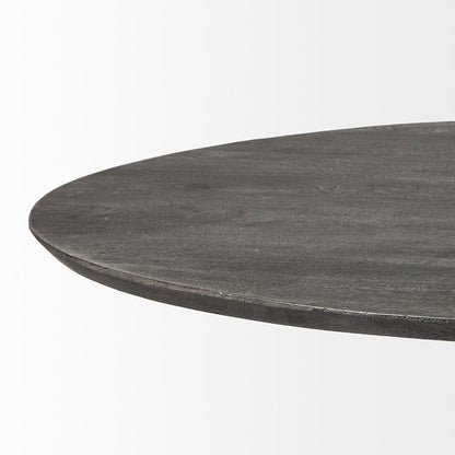 Mercana - Maxwell 54" Brown Solid Wood Top Brown Metal/Wood Base Dining Table - 67849-AB view 2