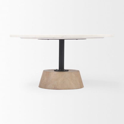 Mercana - Maxwell Marble Top Pedestal Base Round Coffee Table - 69976-AB view 3