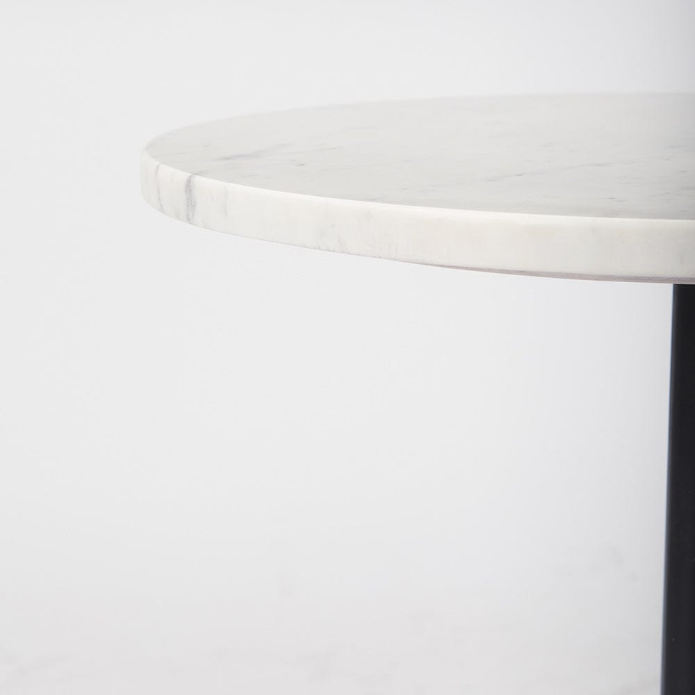 Mercana - Maxwell Marble Top Pedestal End/Side Table - 69975-AB view 5