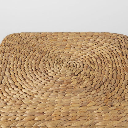 Mercana - Maya 17.7L x 17.7W x 17.7H Light Brown W/Medium Brown Stripes Seagrass Square Pouf - 69576 view 6