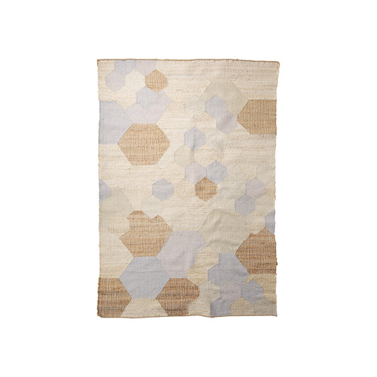 Mercana - Mayson 8x10 Cream Multi-Colored Honeycomb Pattern Area Rug - 69762_CLOSEOUT view 1