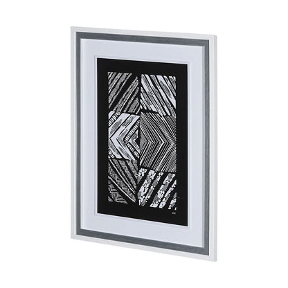 Mercana - Maze I by Alarm a Hand Embellished Textured Framed Art Print Matted under Glass - 13178 view 4