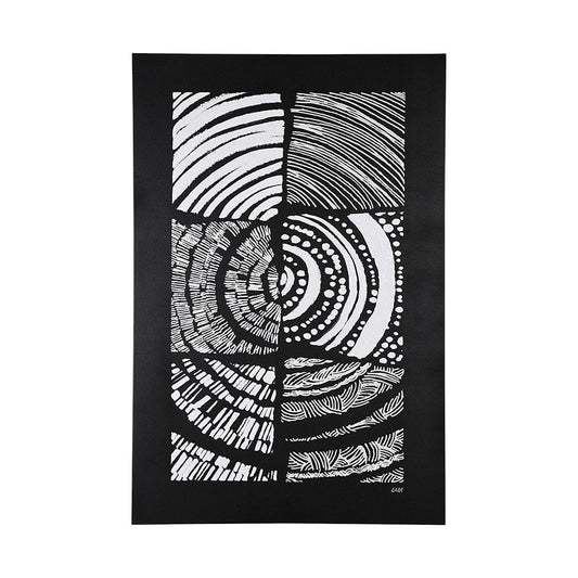 Mercana - Maze II by Alarm a Hand Embellished Textured Canvas - 101558-L view 1