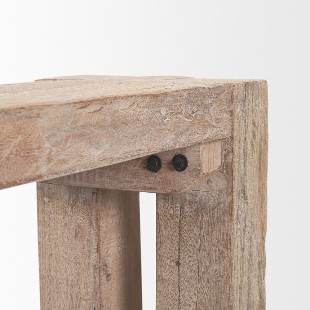 Mercana - McArthur Whitewash Reclaimed Wood Bench - 71035 view 6
