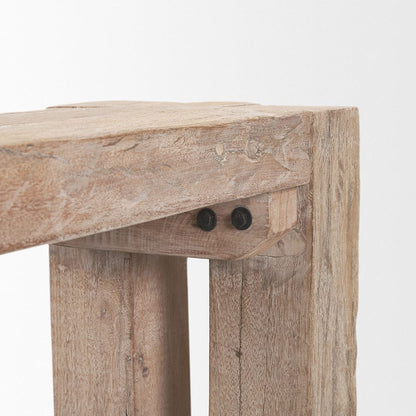 Mercana - McArthur Whitewash Reclaimed Wood Bench - 71035 view 6