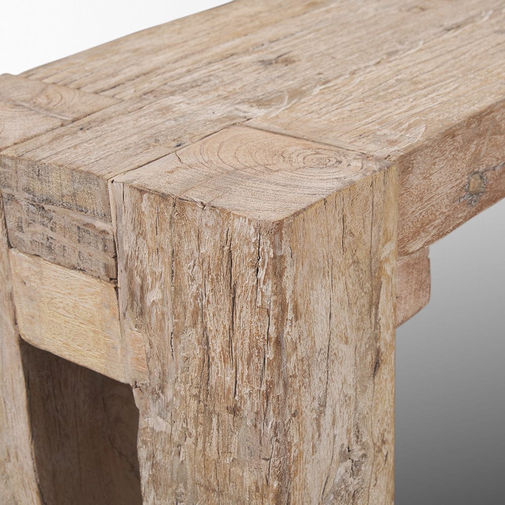 Mercana - McArthur Whitewash Reclaimed Wood Bench - 71035 view 7