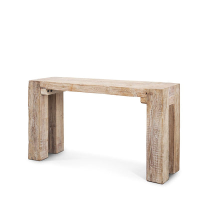 Mercana - McArthur Whitewash Reclaimed Wood Console Table - 71034 view 1