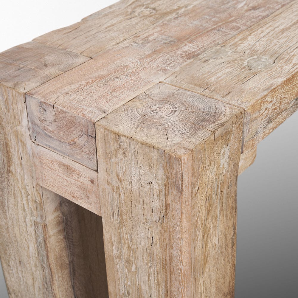Mercana - McArthur Whitewash Reclaimed Wood Console Table - 71034 view 7