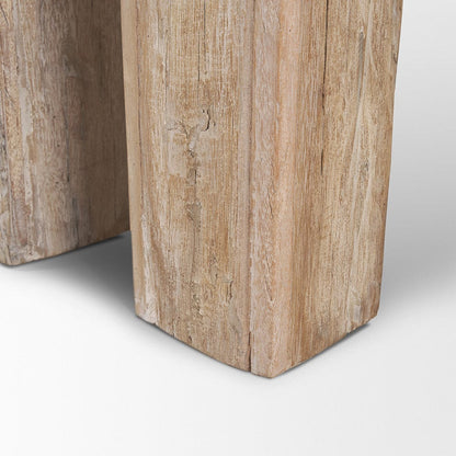 Mercana - McArthur Whitewash Reclaimed Wood Console Table - 71034 view 8
