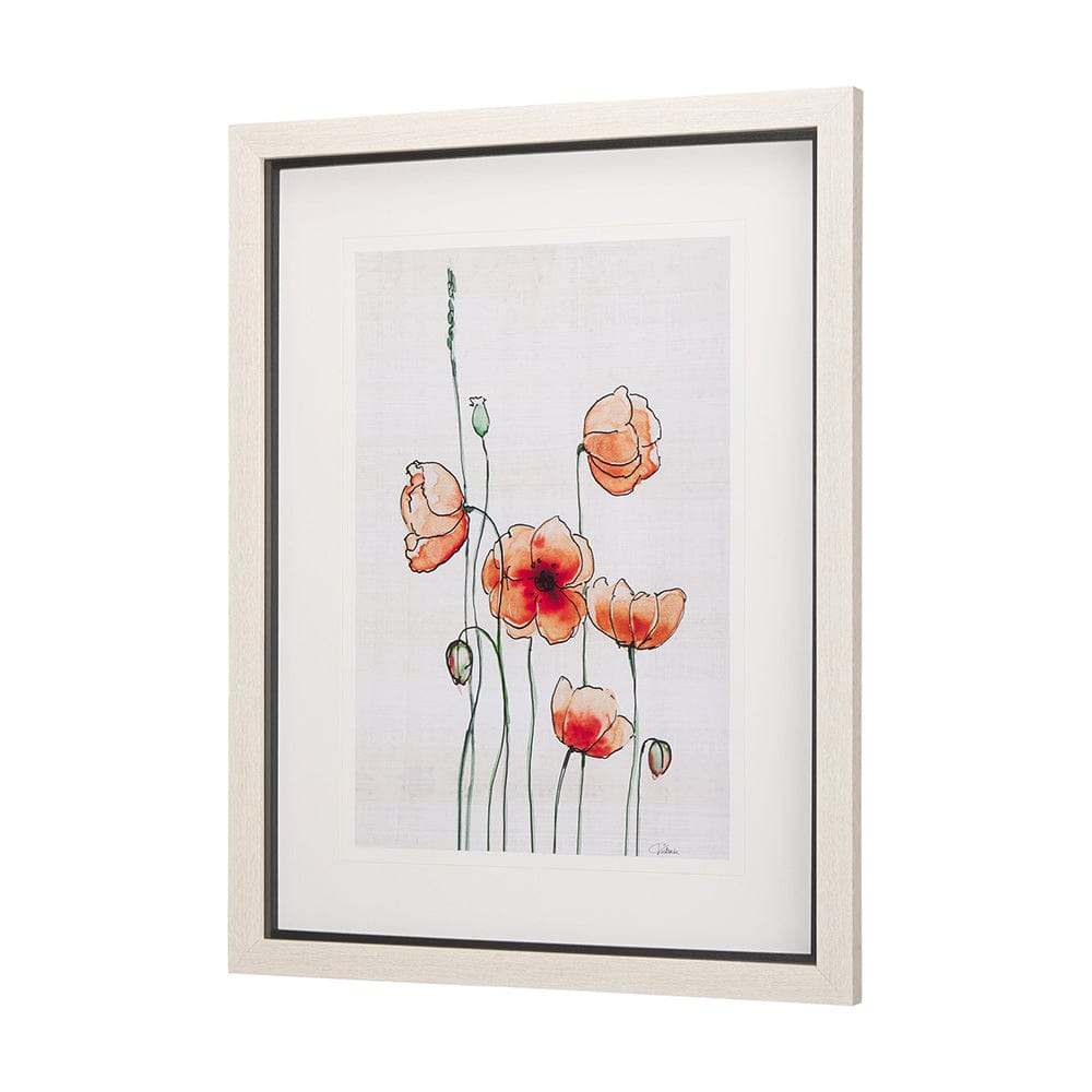Mercana - Meadow flowers I by Mercana Studio a Hand Embellished Textured Framed Art Print Matted under Glass - 14163 view 2