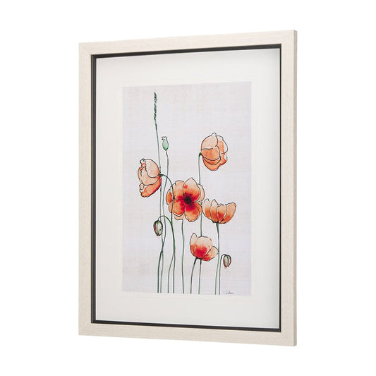 Mercana - Meadow flowers I by Mercana Studio a Hand Embellished Textured Framed Art Print Matted under Glass - 14163 view 2