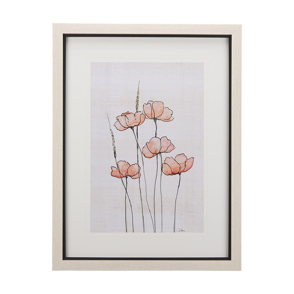 Mercana - Meadow flowers II by Mercana Studio a Hand Embellished Textured Framed Art Print Matted under Glass - 14164 view 1