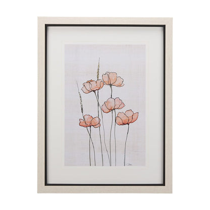 Mercana - Meadow flowers II by Mercana Studio a Hand Embellished Textured Framed Art Print Matted under Glass - 14164 view 1