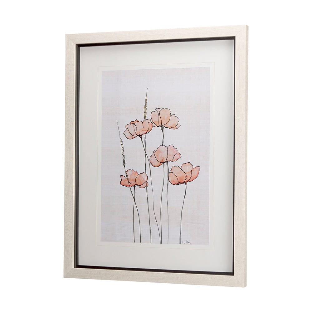 Mercana - Meadow flowers II by Mercana Studio a Hand Embellished Textured Framed Art Print Matted under Glass - 14164 view 2