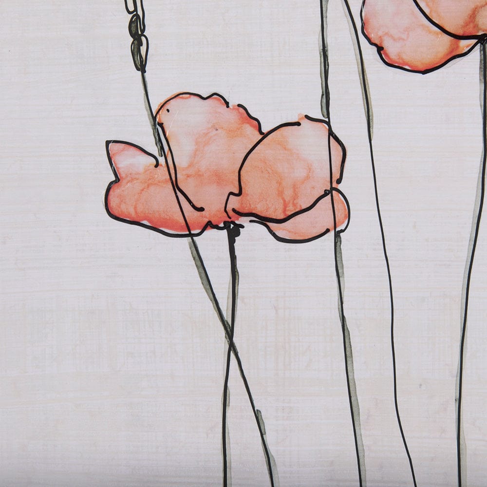 Mercana - Meadow flowers II by Mercana Studio a Hand Embellished Textured Framed Art Print Matted under Glass - 14164 view 6